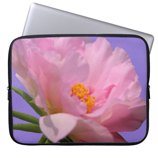 Pink Peony Laptopschutzhülle (Vorderseite)