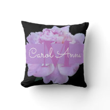 Pink Peony Lila Monogram Floral Black Thill Pill