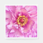 Pink Peony Luncheon Paper Napkin Serviette (Vorderseite)