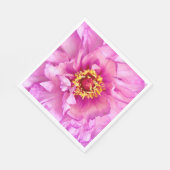 Pink Peony Luncheon Paper Napkin Serviette (Ecke)
