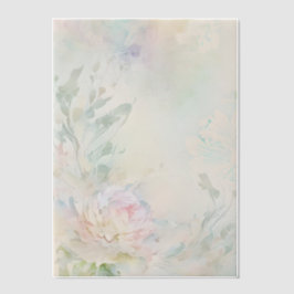 Pink Peony mit Lila und blauen Akzenten Pergament Einladungen