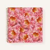 Pink Peony Notebook Notizblock (Vorderseite)