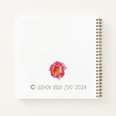 Pink Peony Notebook Notizblock (Rückseite)