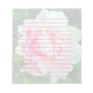 Pink Peony Notepad Notizblock