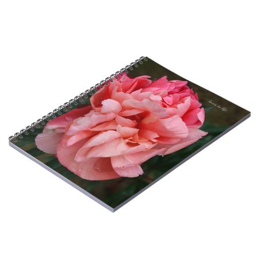 Pink Peony Notizblock (Linke Seite)