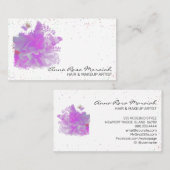 *~* Pink Peony Original Malerei Art Butterfly AR3 Visitenkarte (Vorne/Hinten)