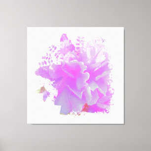 *~* Pink Peony Painting Art Butterfly AR3 Leinwanddruck