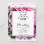 *~* Pink Peony Painting Artistic Wedding AR1 Invi Einladung (Vorne/Hinten)