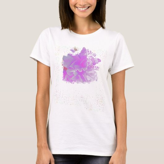 *~* Pink Peony Painting Butterfly AR3 Frau T-Shirt (Vorderseite)