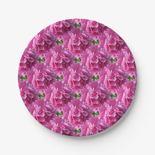 Pink Peony Pappteller (Vorderseite)