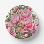 Pink Peony  Pappteller (Vorderseite)