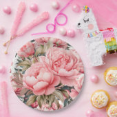 Pink Peony  Pappteller (Party)