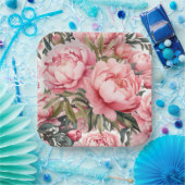 Pink Peony  Pappteller (Party)