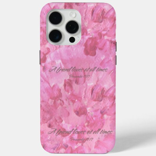 Pink Peony Phone Case-A Friend Loves Case-Mate iPhone Hülle (Rückseite)