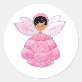 Pink Peony Pixie Sticker