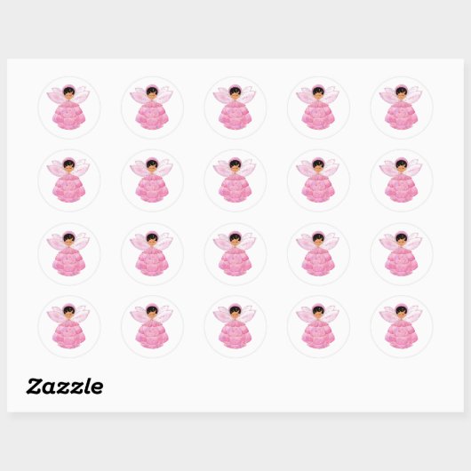Pink Peony Pixie Sticker (Blatt)