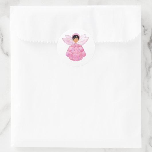 Pink Peony Pixie Sticker (Tasche)