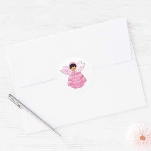 Pink Peony Pixie Sticker (Umschlag)