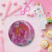 Pink Peony Plate Pappteller (Party)