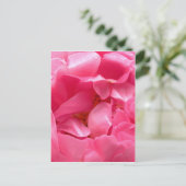 Pink Peony Postcard Postkarte (Stehend Vorderseite)