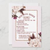 Pink Peony Probe Einladung (Vorderseite)