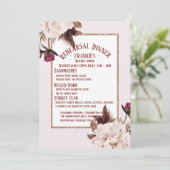 Pink Peony Probe Einladung (Stehend Vorderseite)