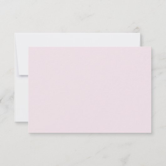 Pink Peony RSVP Cards (Rückseite)