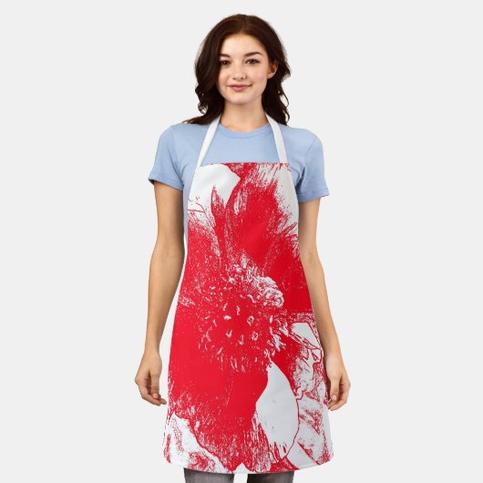 Pink Peony Schürze (Getragen)