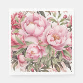 Pink Peony  Serviette (Vorderseite)