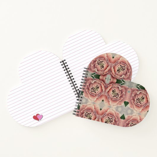 Pink Peony Spiral Notebook Notizblock (Innenseite)