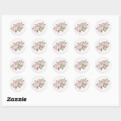 Pink Peony Stickers (Blatt)