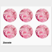Pink Peony Stickers (Blatt)