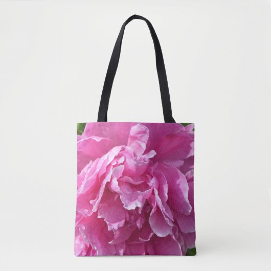 Pink Peony Tasche (Vorderseite)