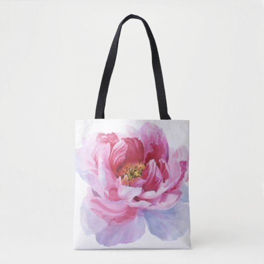 Pink Peony Tasche (Vorderseite)