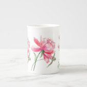 Pink Peony Tasse Cup Knochen China (Vorderseite)