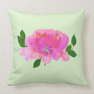 Pink Peony Throw Kissen