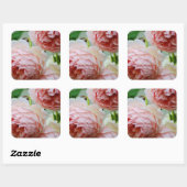 Pink Peony Umschlag Aufkleber Stickers (Blatt)