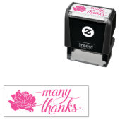 Pink Peony Vielen Dank für Ihre selbst-gemachte Br Permastempel (Beispiel)