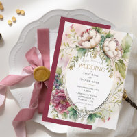 Pink Peony Vintage Wedding