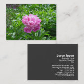 Pink Peony Visitenkarte (Vorne/Hinten)