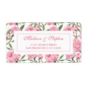 Pink Peony Watercolor Blume - Hochzeit (Vorne)