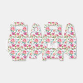 Pink Peony Watercolor Brautparty Geschenkschachtel (Ungefaltet)