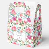 Pink Peony Watercolor Brautparty Geschenkschachtel (Geöffnet)