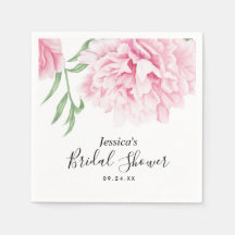 Pink Peony Watercolor Brautparty