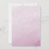 Pink Peony Watercolor Bridal Dusche Einladung (Rückseite)