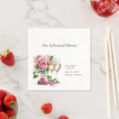 Pink Peony Watercolor Probe Dinner Serviette (Beispiel)