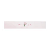 Pink Peony Wedding Einladung Belly Bands Einladungsbanderole (Flach)