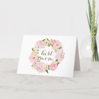 Pink Peony Wreath Beste Mama Glücklichen Muttertag
