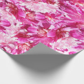 Pink Peonys Blume Wrapping Paper Geschenkpapier (Ecke)