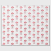 Pink Peonys und Parfüm Blumen Geschenkpapier (Flach)